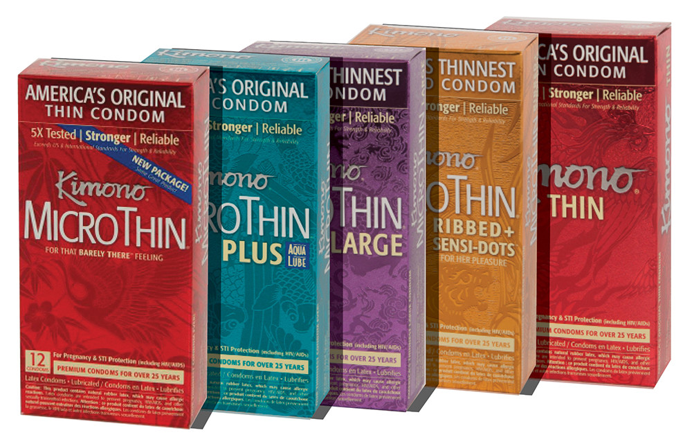Kimono Premium Lubricated Condoms Retail Box – Choose Style & Amount
