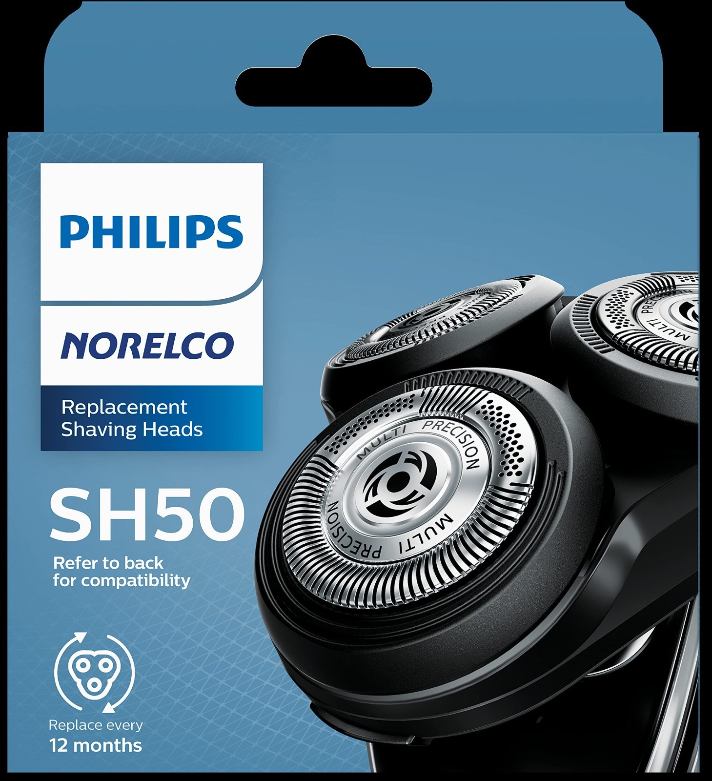 Genuine Shaving Heads for Philips Norelco Series 5000 & 6000 – 3 Pack, Self-Shar