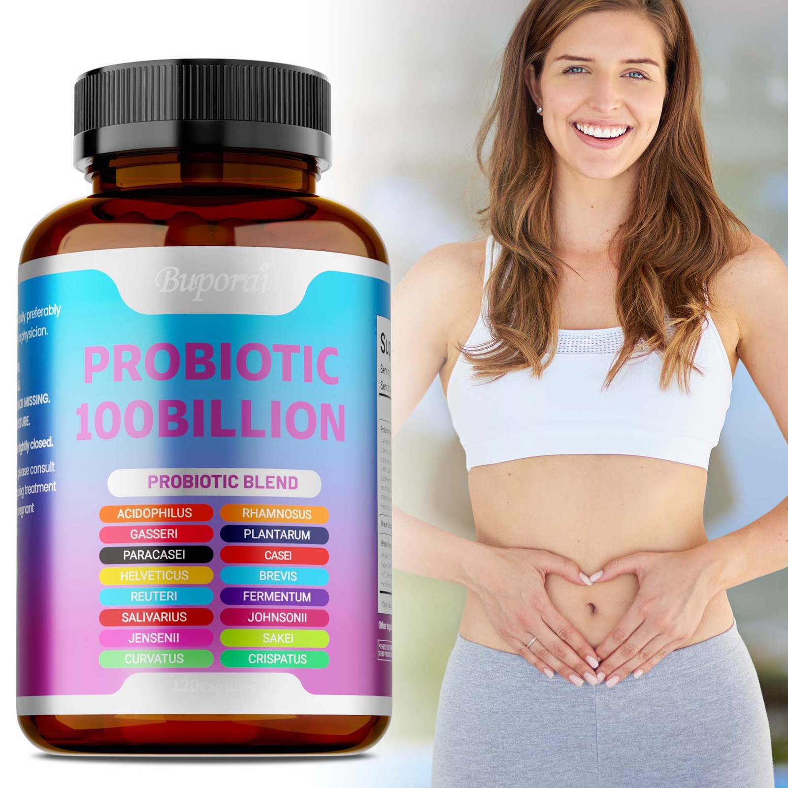Probiotics 100Billion 120pcs-Supports Digestion and Absorption,Intestinal Health