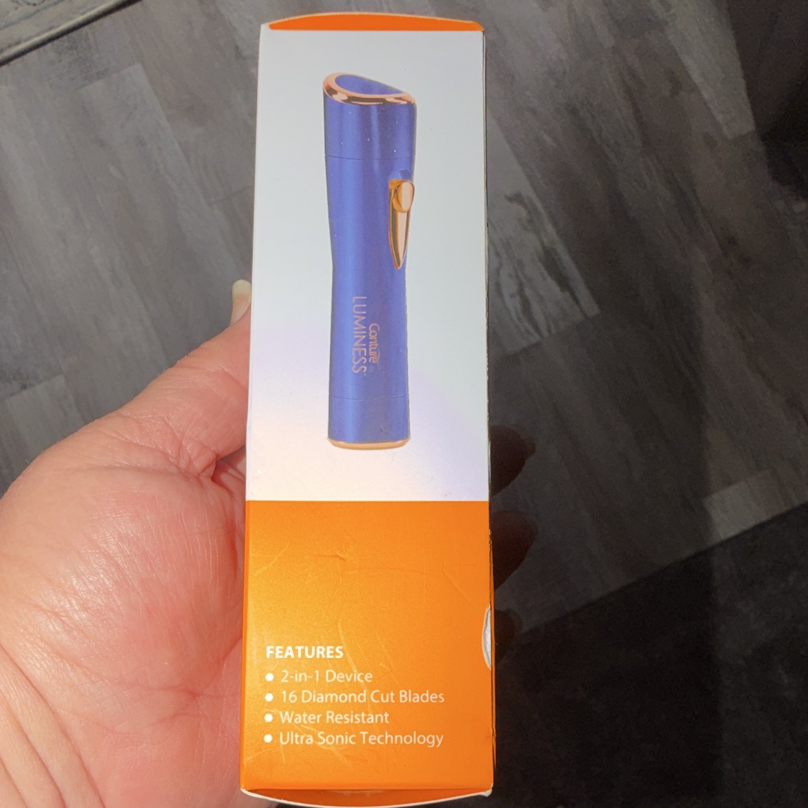 Luminess Conture Kinetic Smooth Hair Remover & Skin Polisher Blue/Gold Battery