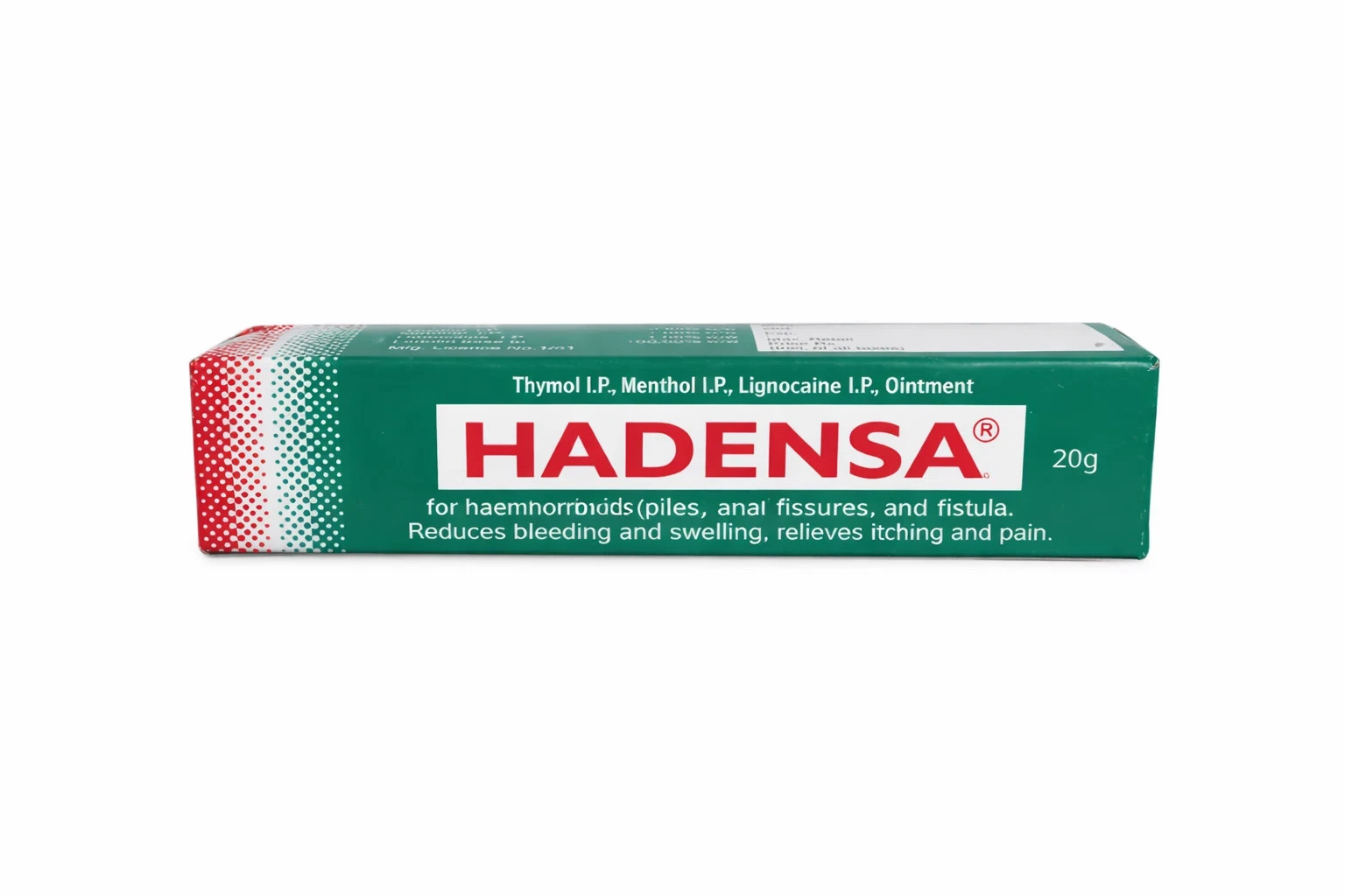 5x Hadensa Herbal Ointment Cream 20g Herbal Ayurvedic Relief for Hemorrhoids
