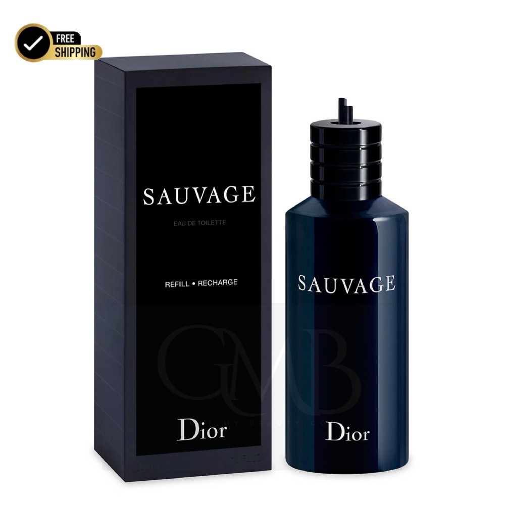 Sauvage by Dior Eau de Toilette Refill 10.0 oz 300 ml Cologne Fragrances for Men
