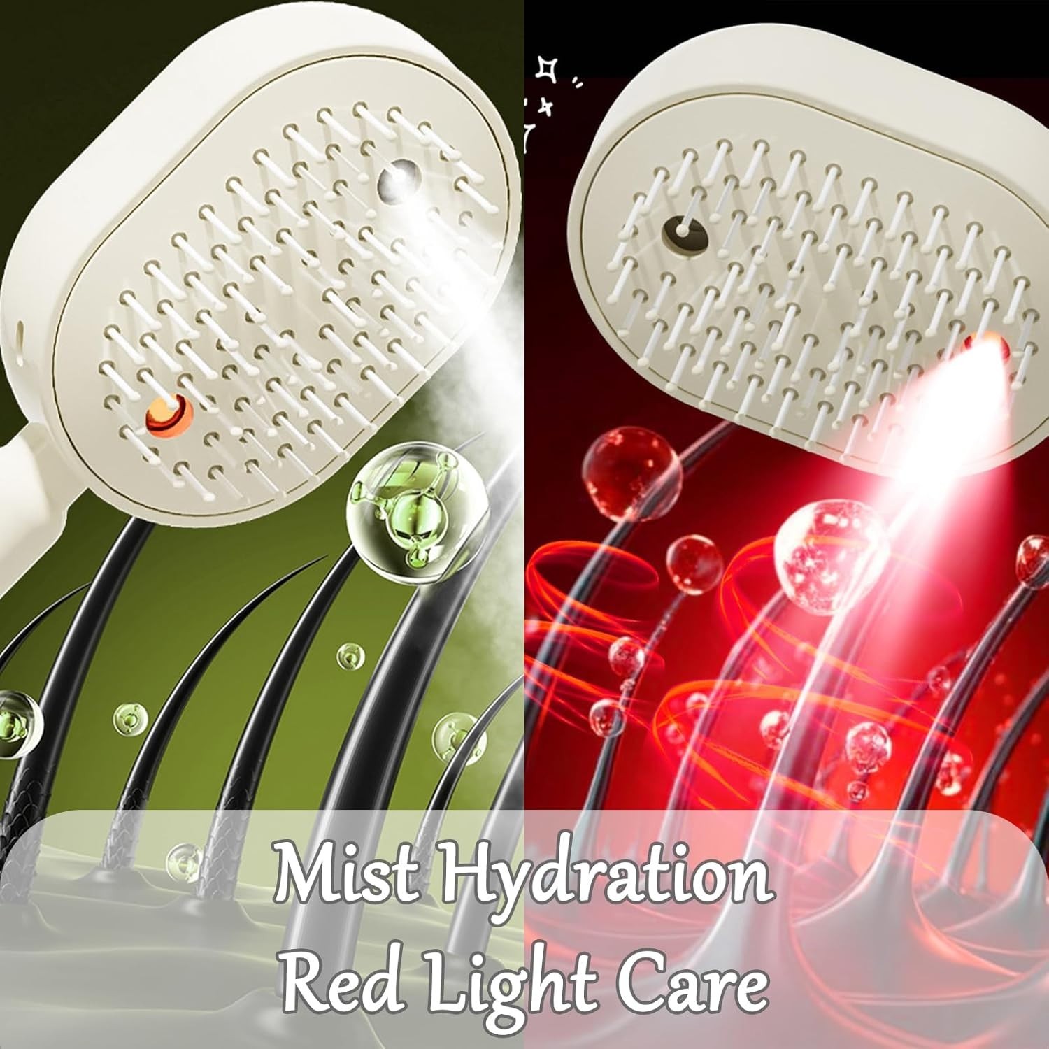 Electric Spray Retractable Air Cushion Comb Bristle Detangler Hair Steam Brushes