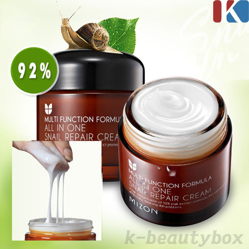MIZON All In One Snail Repair Cream JIGOTT Snail Reparing Cream Anti-Aging Cream