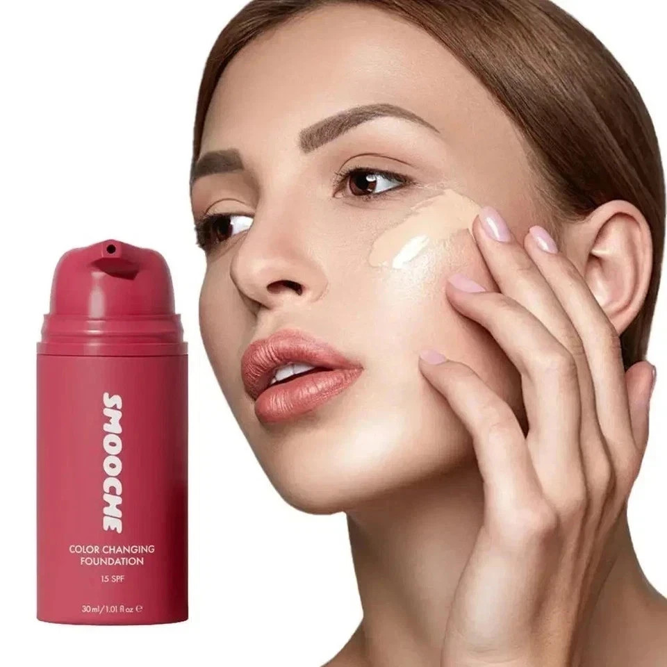 Smooche Korean Color Changing Foundation for All Skin Types Flawless Coverage