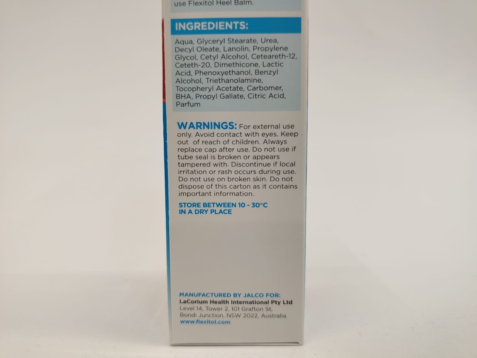 Flexitol Heel Balm Ointment Cream For Dry Feet Legs With Urea & Vitamin E 3 oz