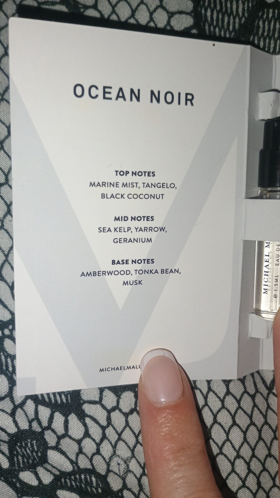 Michael Malul London Ocean Noir Eau de Parfum Spray Sample 0.05 fl oz
