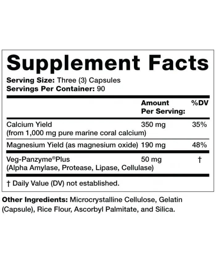 Olympian Labs Coral 1G Per Mg 270 Capsules Supporting Healthy Bones And Joints