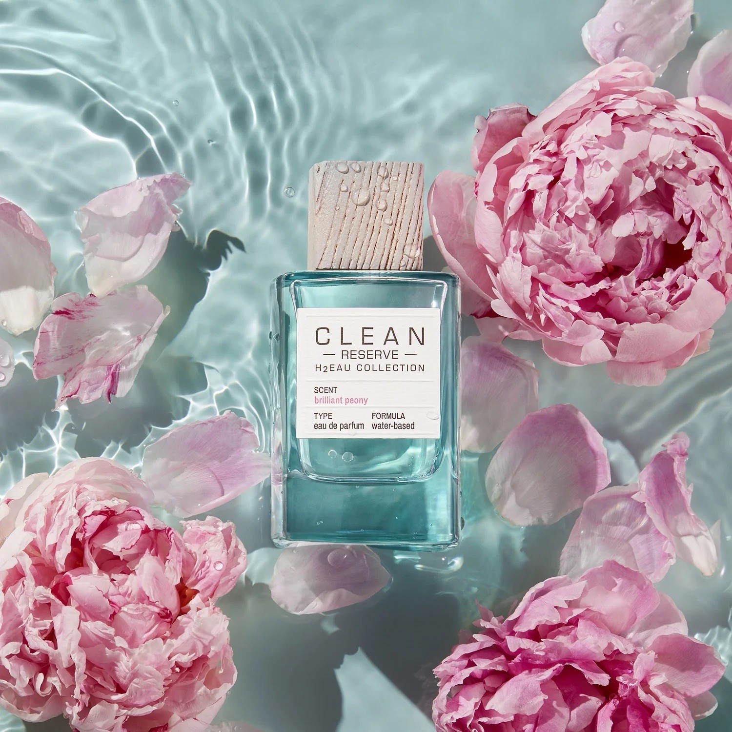 CLEAN Reserve H2EAU Brilliant Peony Eau de Parfum Spray, Regular Size 3.4 fl oz