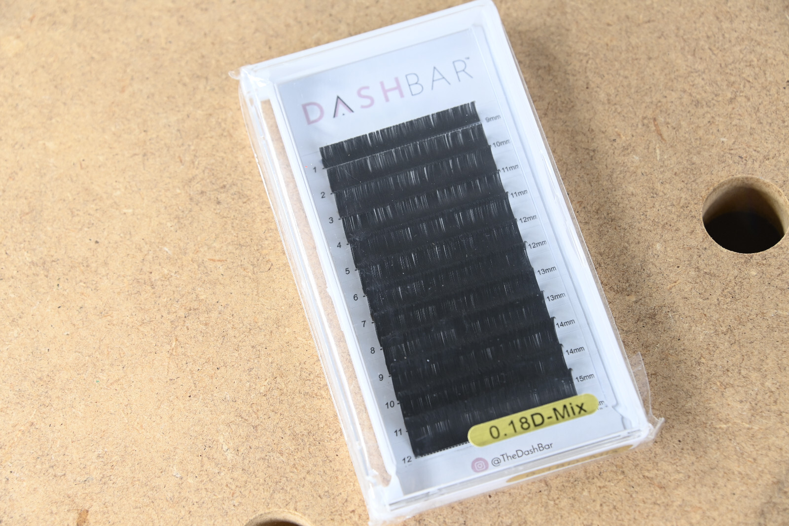 DASHBAR – Eyelashes – 0.18D-Mix – 9mm 10mm 11mm 12 13 14 15 16mm – Set – Sealed