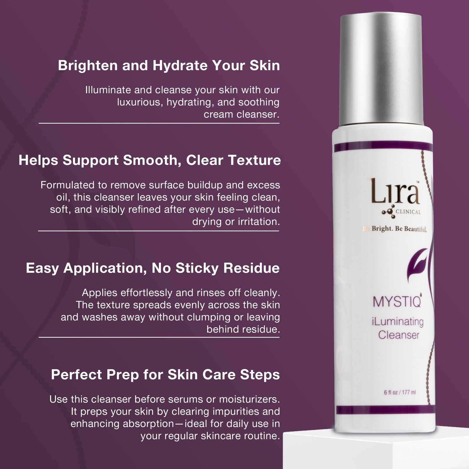 MYSTIQ iLuminating Cleanser – Moisturizing Face Wash with Vitamin C, Orange P…