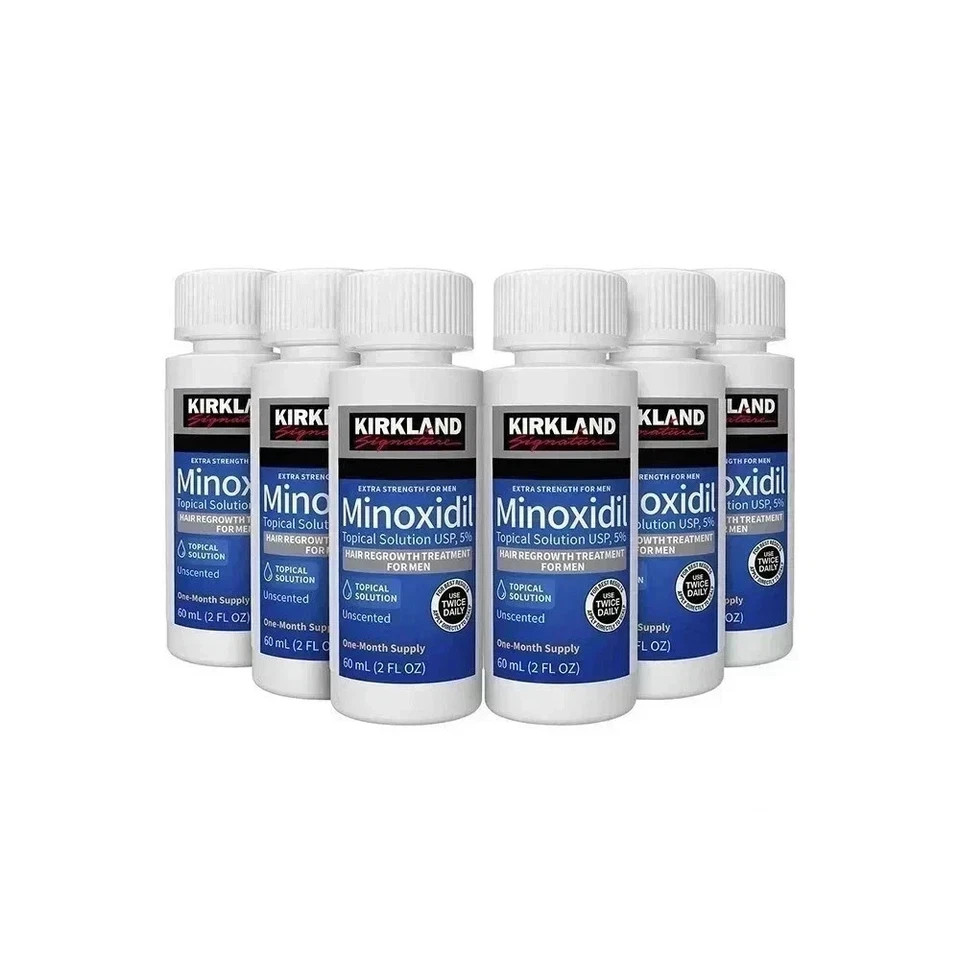 Kirkland Minoxidil 5% Extra Strength Men 6 Month Supply Hair Regrowth………..