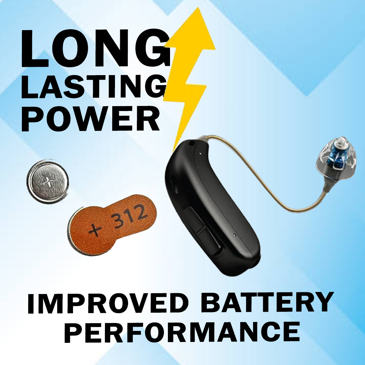 Premium Plus Size 312 PR41 p312 ZA312 1.45V Hearing Aid Batteries (60 Pack)