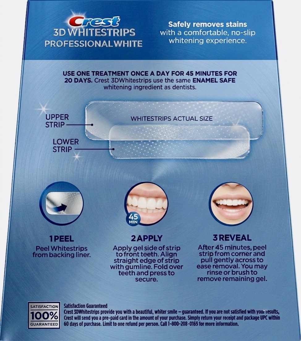 3X= Crest 3D Whitestrips Professional White 20 Levels Whiter 40 Strips Exp 04/28