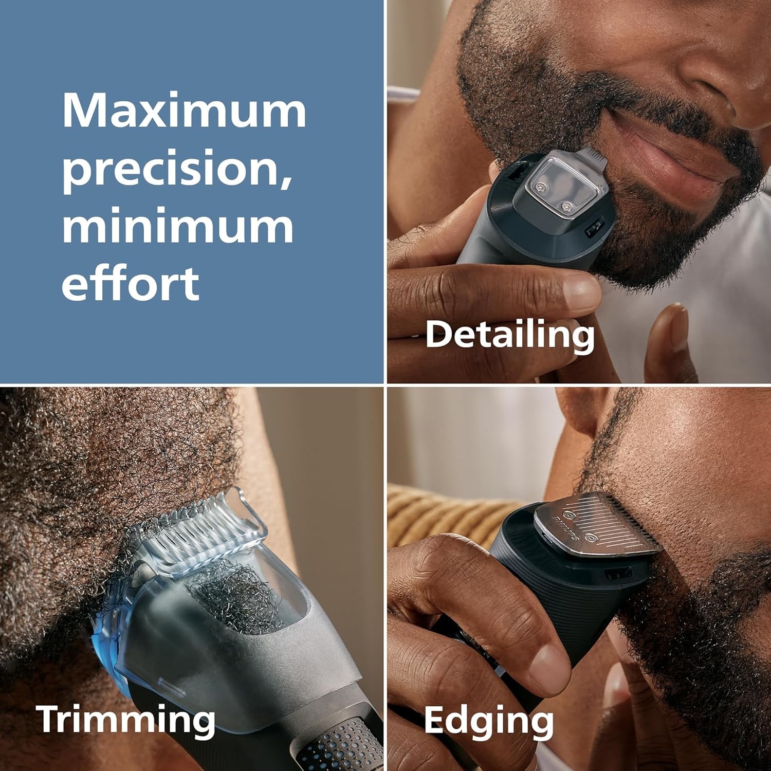 Philips Beard Trimmer 5000 Series, Men’S Face Trimmer, 100% Waterproof Beardsens
