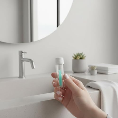 2Pcs Green Contact Lens Remover Tool, Silicone Plunger for Soft and Hard