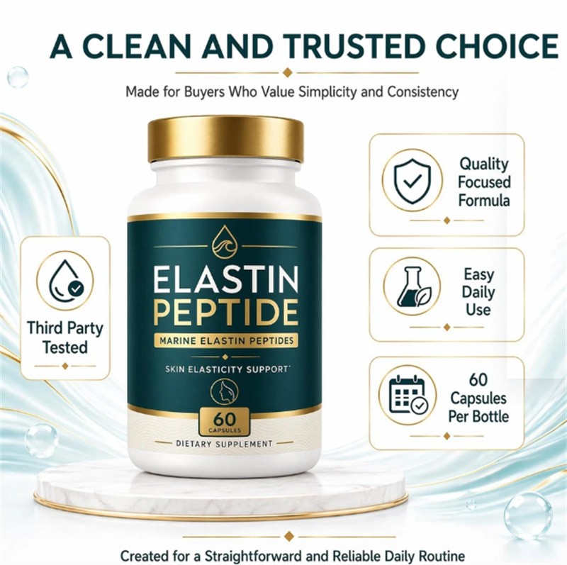 2PCS NEW Elastin Peptide Skin Tightening Supplement, Skin Elasticity, 60 Count