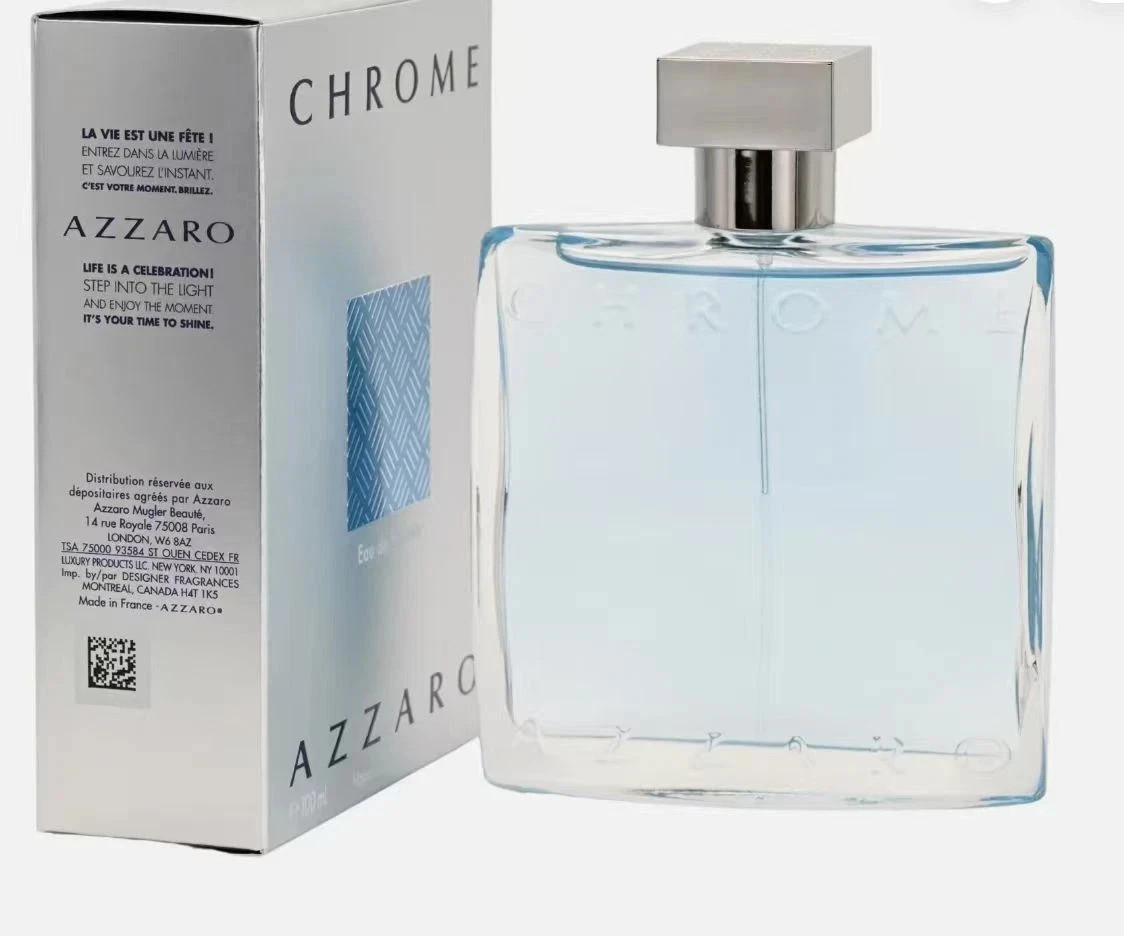 CHROME by Loris Azzaro for Men Cologne 3.3 oz / 3.4 oz EDT New in Box
