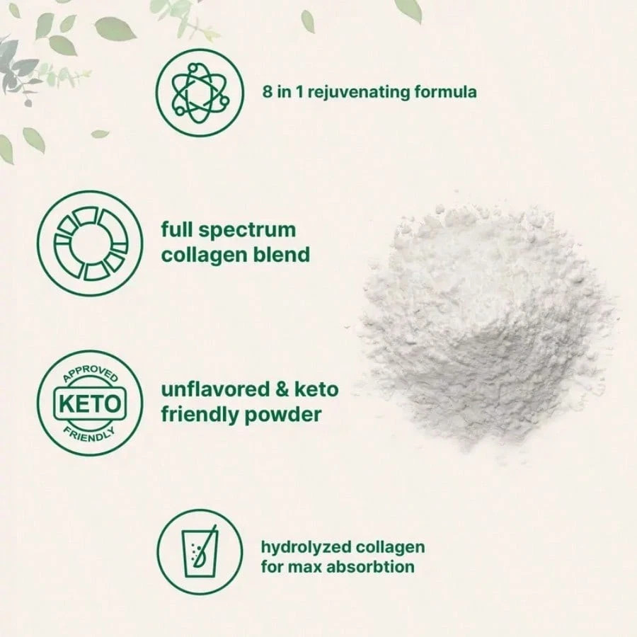 Multi Collagen Peptides Powder – 5 Collagen Types for Skin, Hair, Joints & Gut
