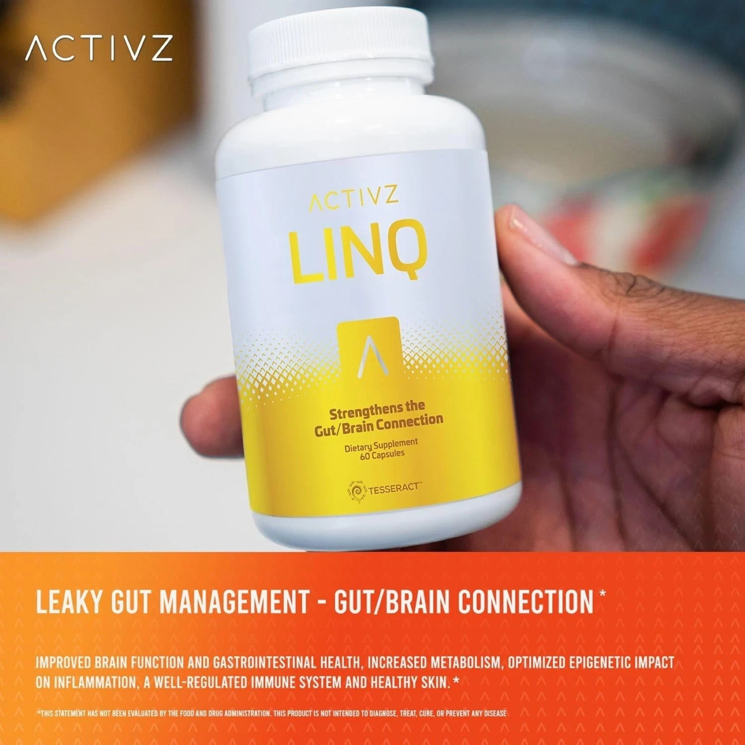 ACTIVZ LINQ Advanced Epigenetic Formula Brain Gut Skin & Immune 60 EXP 12/2027