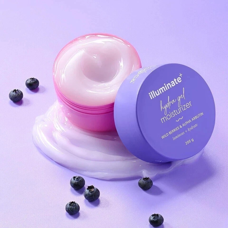 Aqualogica Illuminate Hydra Gel Moisturizer with Wild Berries Alpha Arbutin 200g
