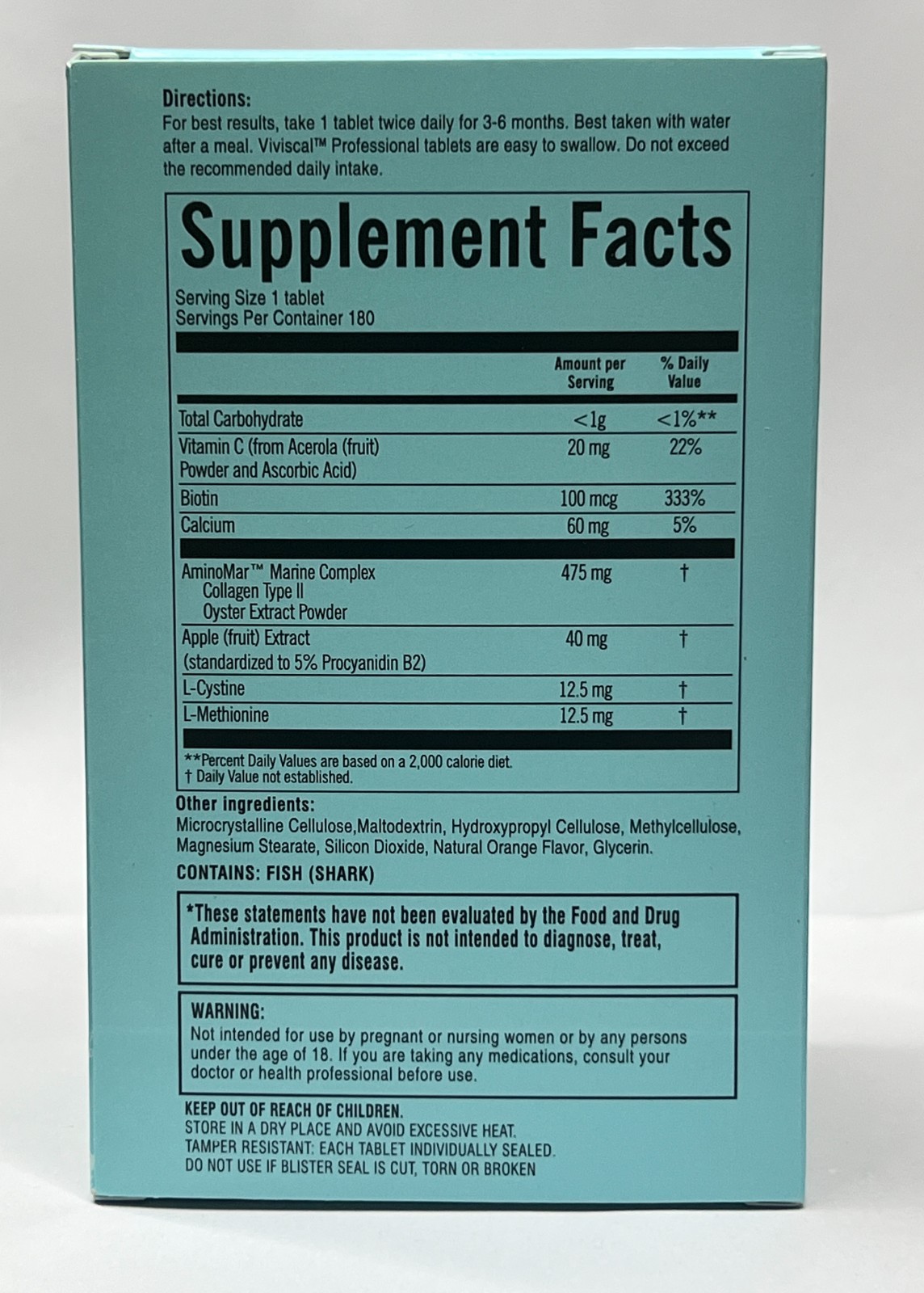 Viviscal Pro. Hair Growth Supplement 180 Count