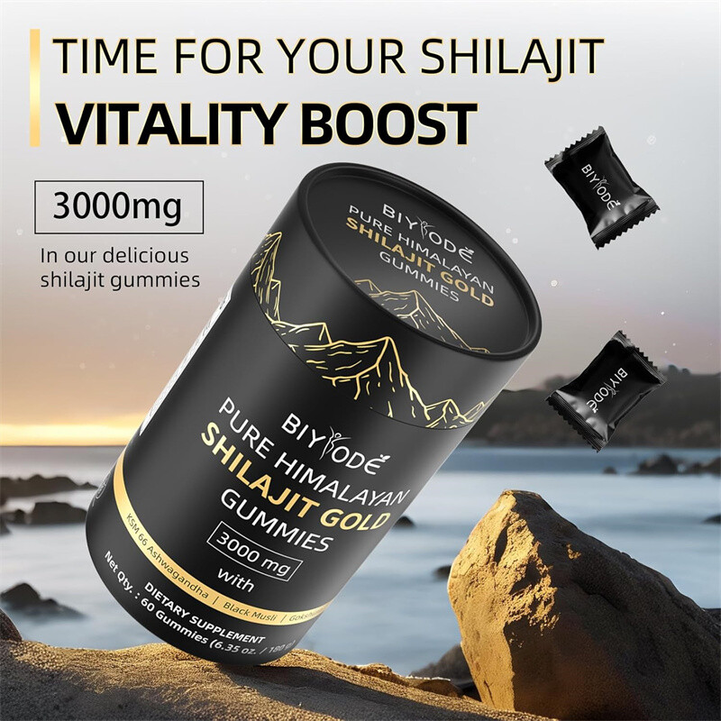 Himalayan Shilajit GOLD Gummies, Organic, Extremely Potent 3000 mg, Fulvic Acid