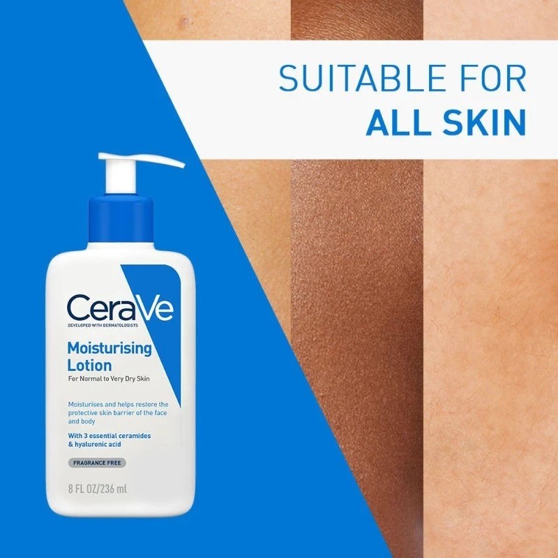 CeraVe Daily Moisturizing Lotion with Hyaluronic Acid For Dry Skin 236ml