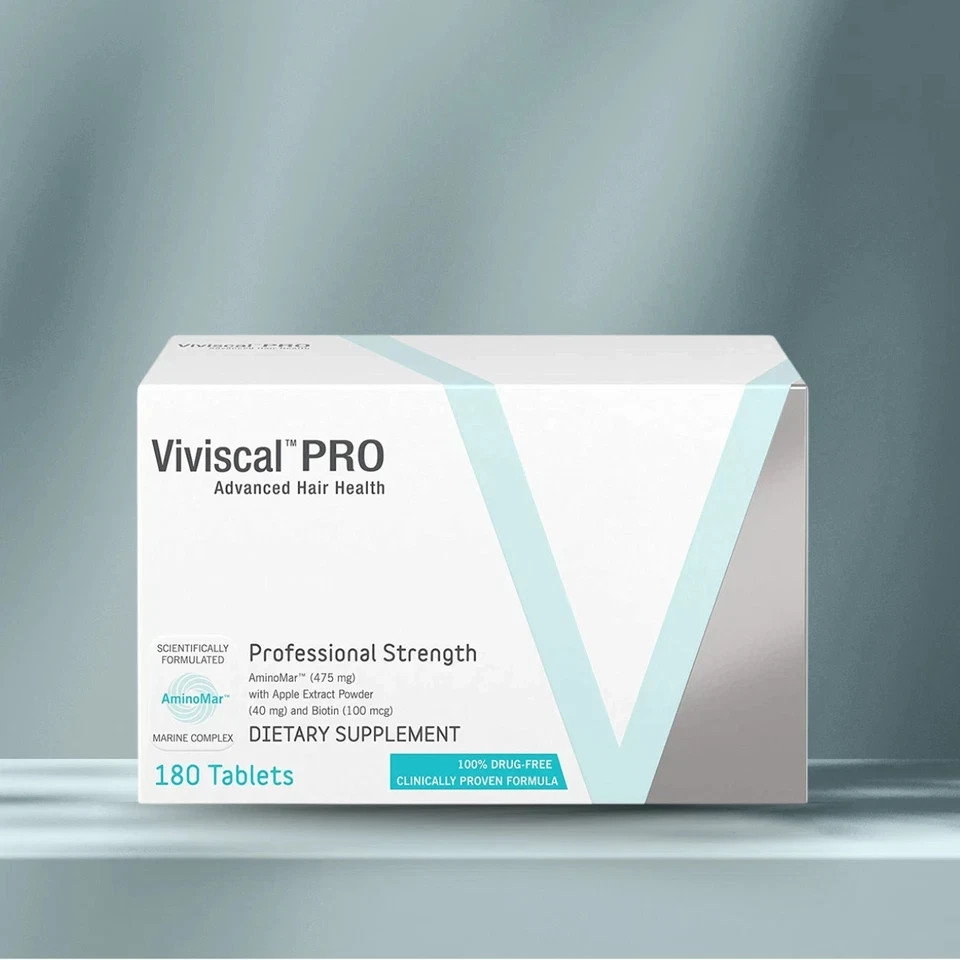 2 Pack of VIVISCAL PRO – Professional Hair Growth Tablets 180 Exp. 12/2027