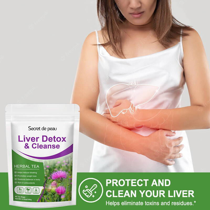 30 Days Detox Tea Bags 100% Natural Liver Metabolism Boost Immune Anti-oxidant