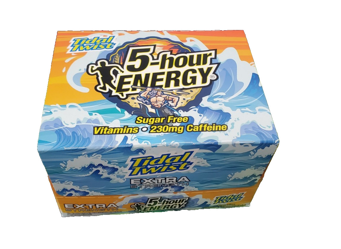 5 Hour Energy Extra Strength Tidal Twist 1.93 oz Shots 12 Ct Box