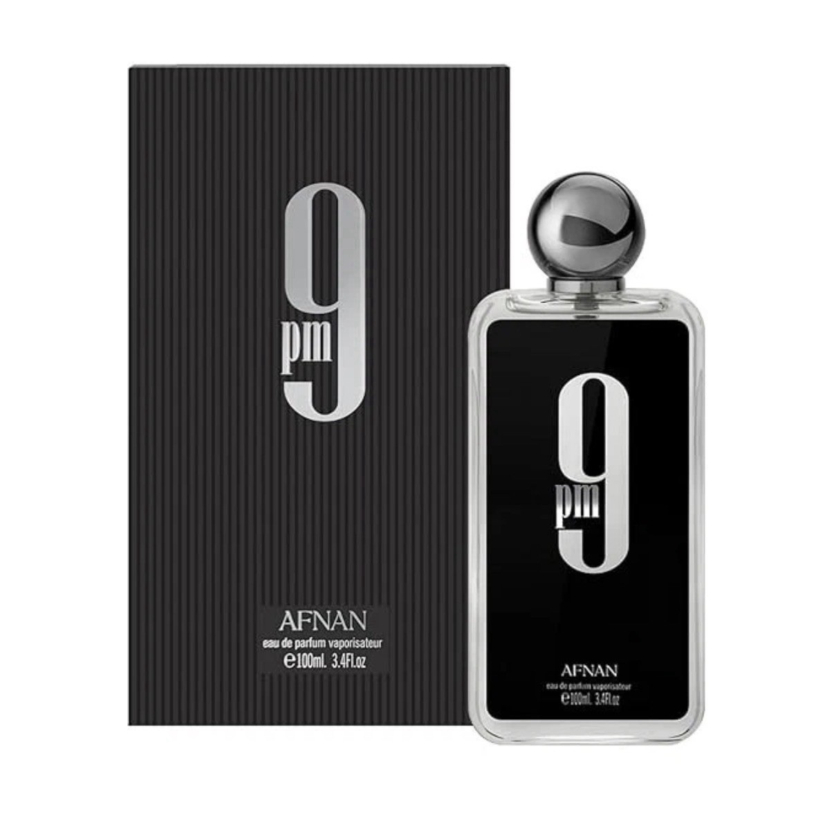 Afnan 9PM Eau de Parfum Spray for Men, Regular Size 3.4 fl oz