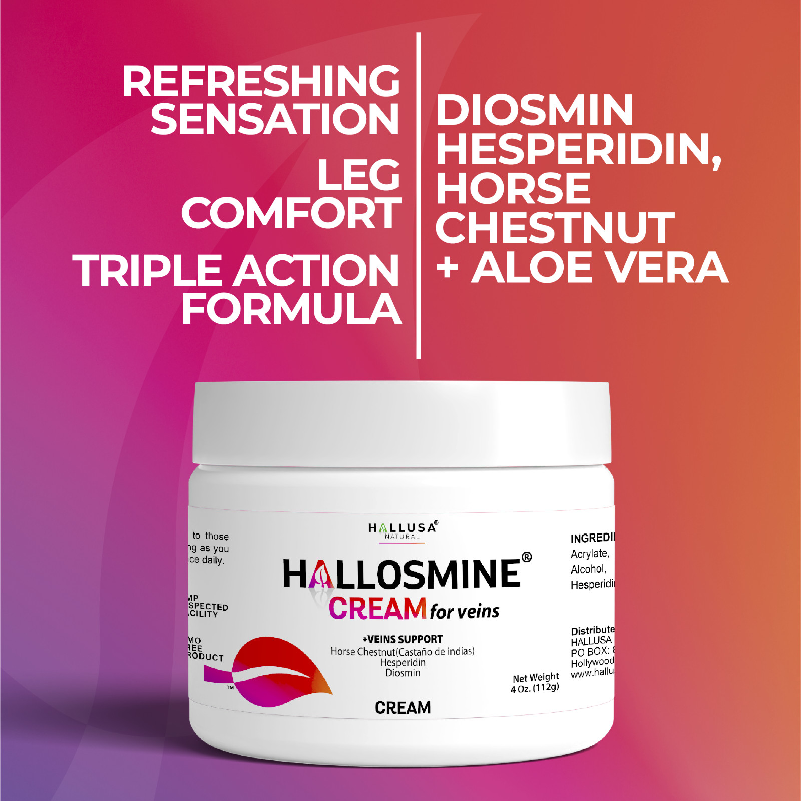 Varicose Veins Treatment for Legs | Varicose Veins Cream for Pain Relief | 4oz