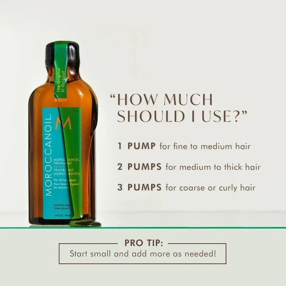 Moroccanoil Treatment, Original (For All Hair Types) 100ml/3.4oz US Seller