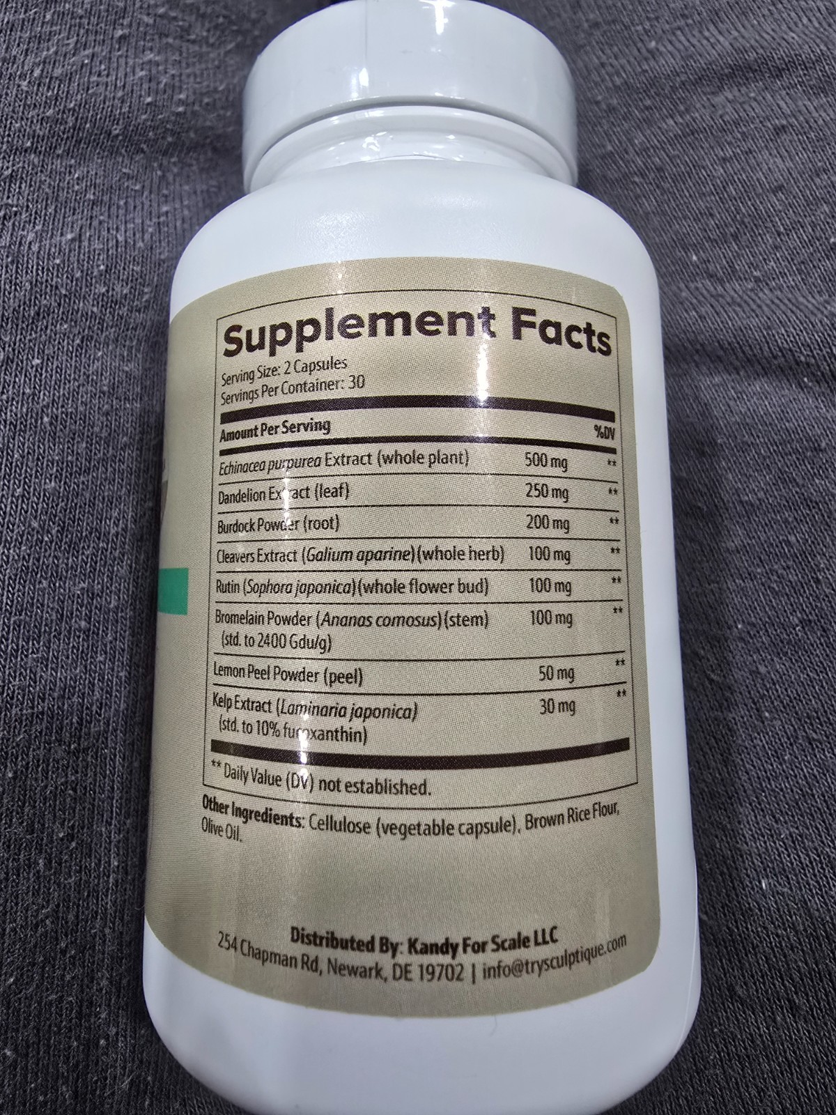 Sculptique Lymphatic Drainage Supplement, 60 Capsules, EXP 03/2028, SEALED