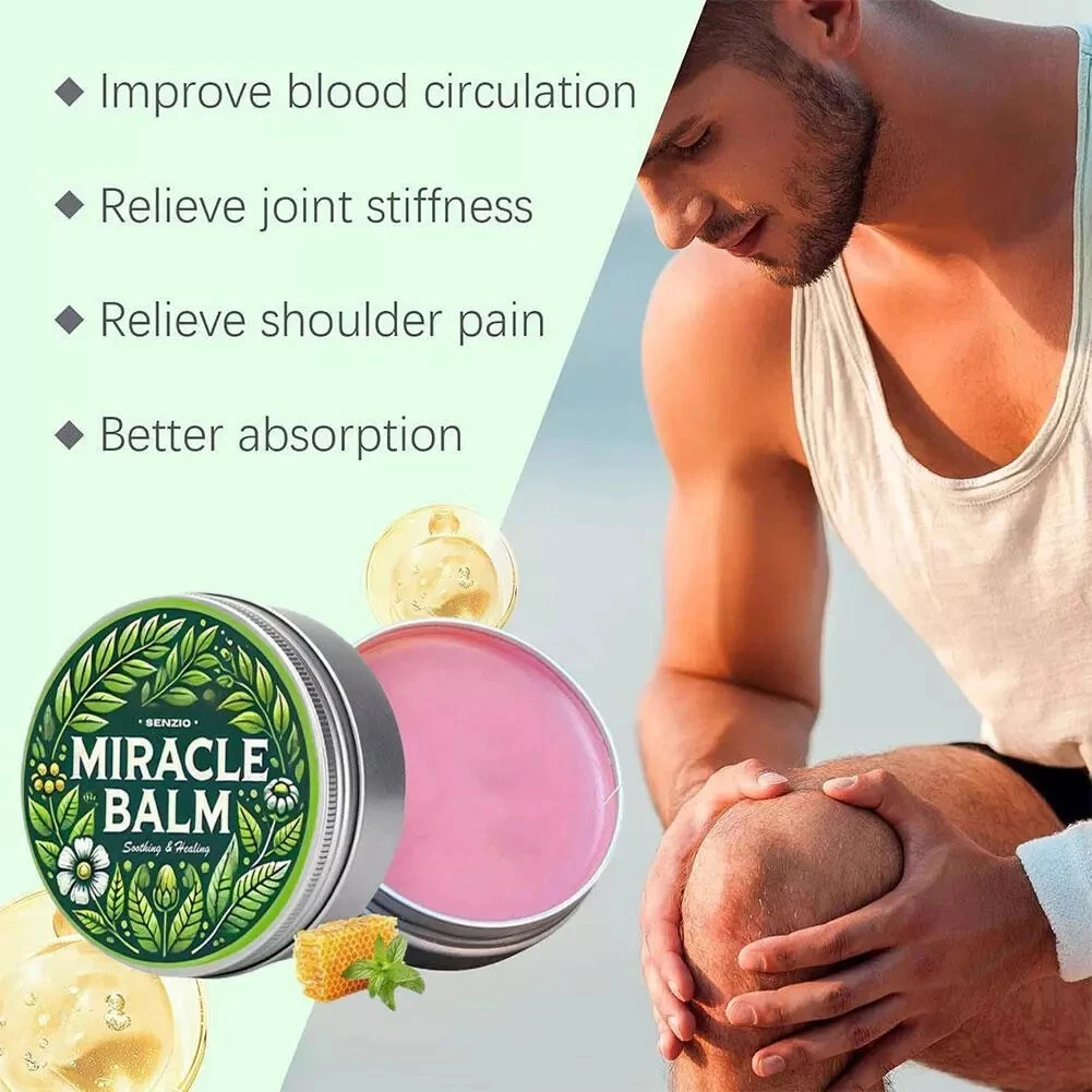 1-5Pack Senzio Miracle Balm Soothing Muscle Cream for Back Hands Feet & Body US
