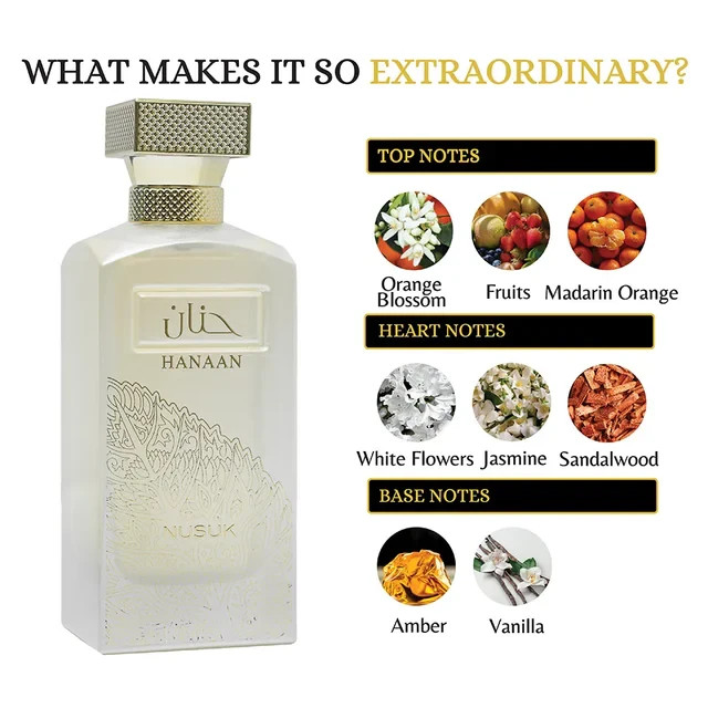 Nussuk Hanaan Perfume For Men Perfume Long Lasting Eau de Parfum Luxury Perfume