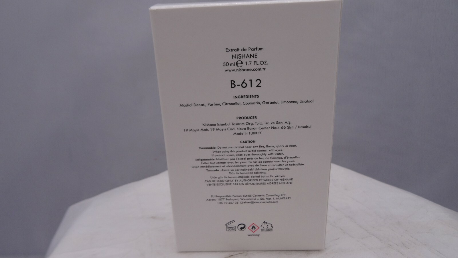B-612 by Nishane for Unisex 1.7 oz Extrait de Parfum Spray Brand New Unboxed