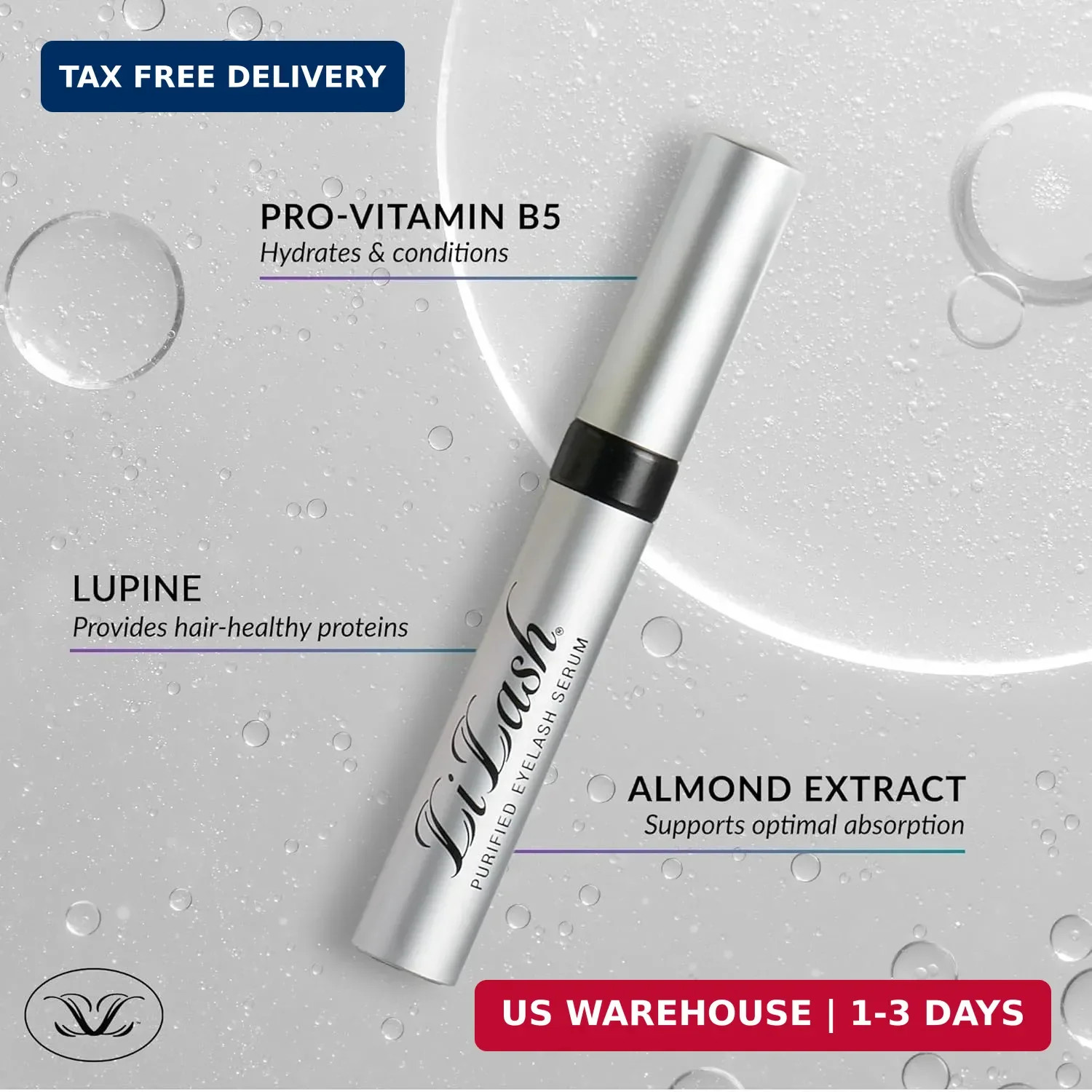 LiLash Purified Eyelash Serum for Longer & Fuller-Looking Lashes – Eyelash Enhan