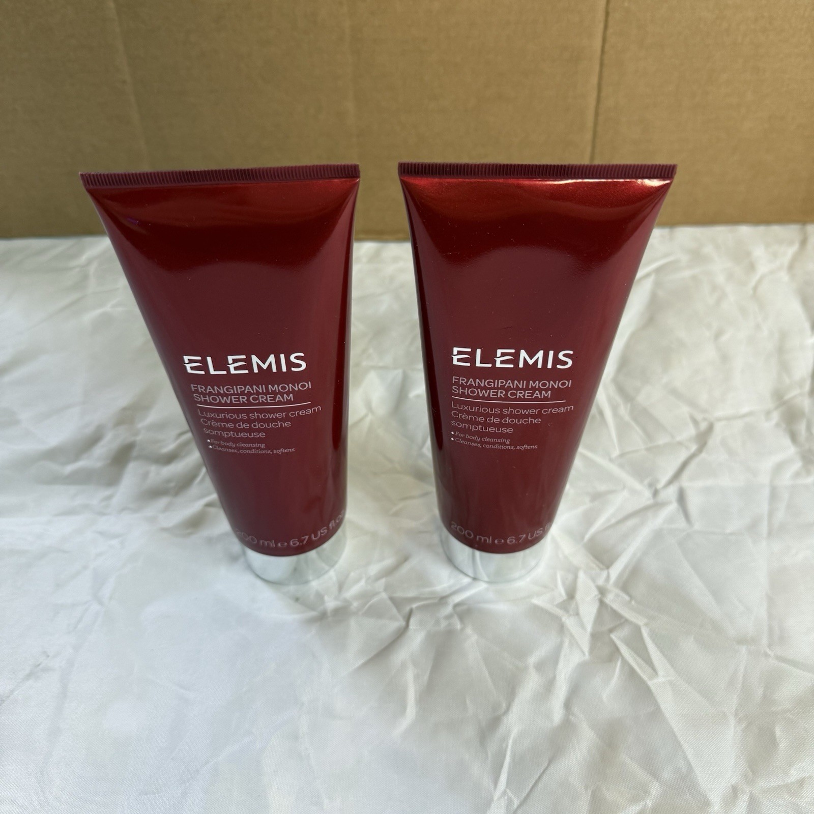 ELEMIS Frangipani Monoi Shower Cream 6.7 oz (2 packs) PAO: 12M