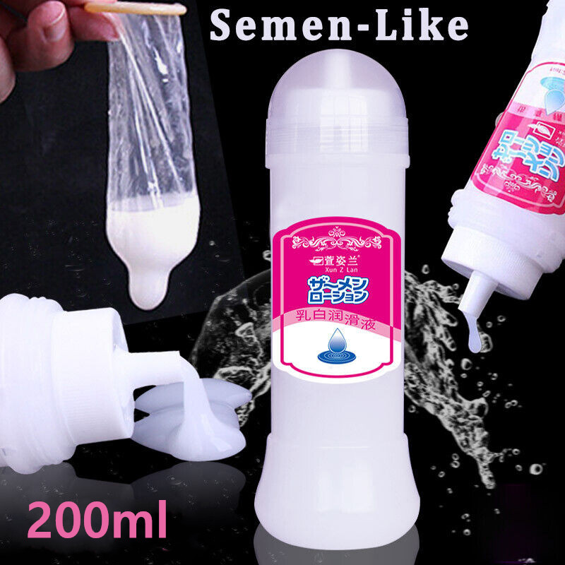 2bottles Personal Lubricant Unscented Cum Realistic Semen Water Based Lube Adult