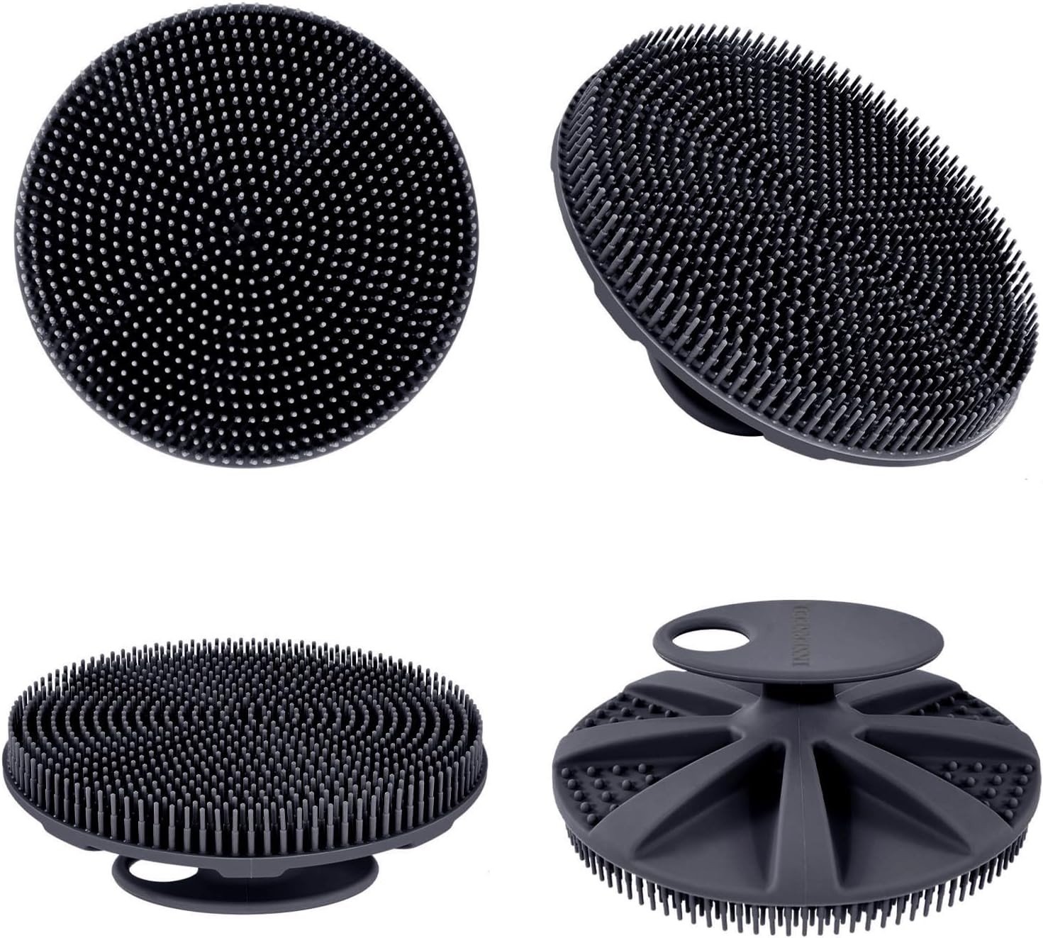 INNERNEED Food-Grade Soft Silicone Body Scrubber Shower Brush Handheld Cleansing