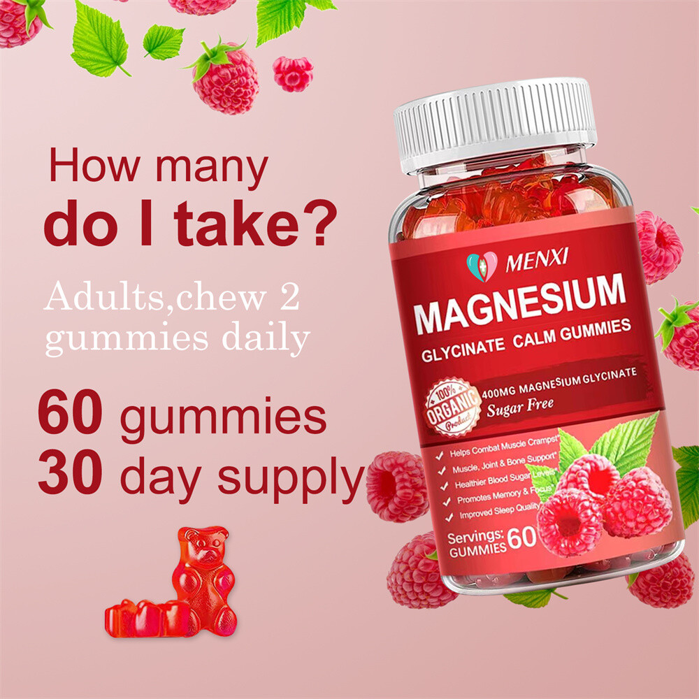 Magnesium Gummies 600mg per Serving – Magnesium Glycinate & Magnesium Malate