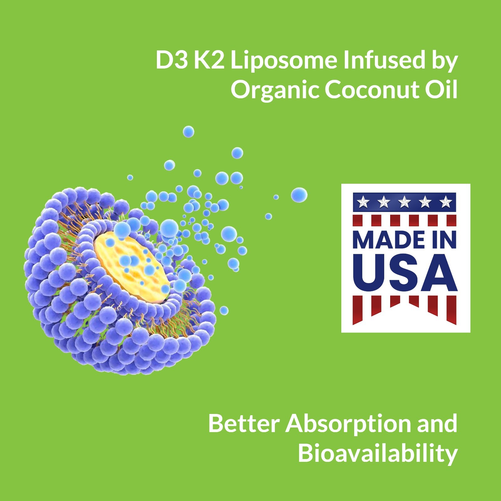 UpNourish Liposomal Vitamin D3 10000IU K2 MK-7 200mcg Softgel 180 ct