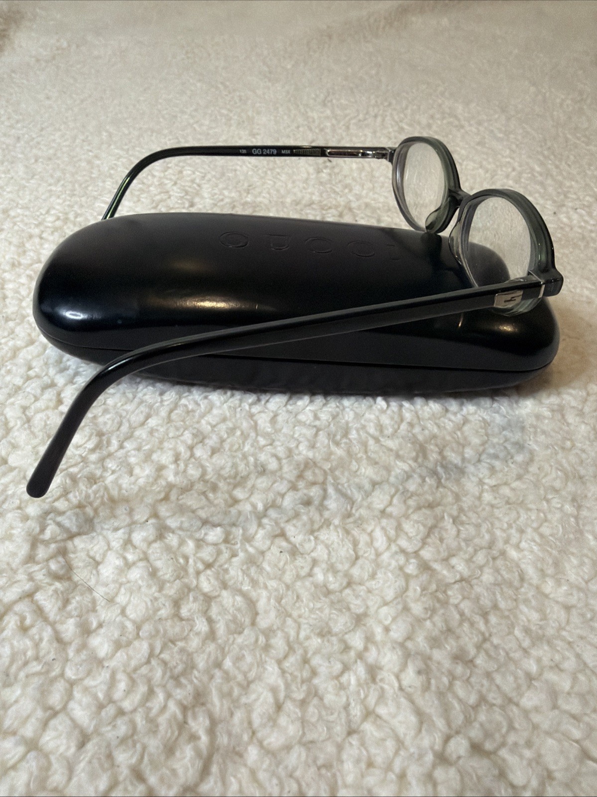 GUCCI GG 2479 M3X BLACK GREEN VINTAGE AUTHENTIC FRAMES EYEGLASSES W Case Luxury