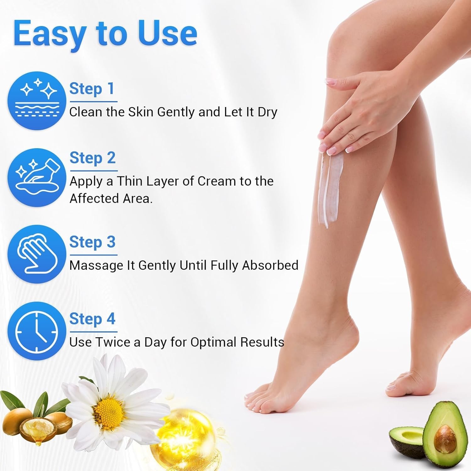 Urea Cream 40 Percent for Feet Maximum Strength, Foot Cream for Dry Cracked Heel