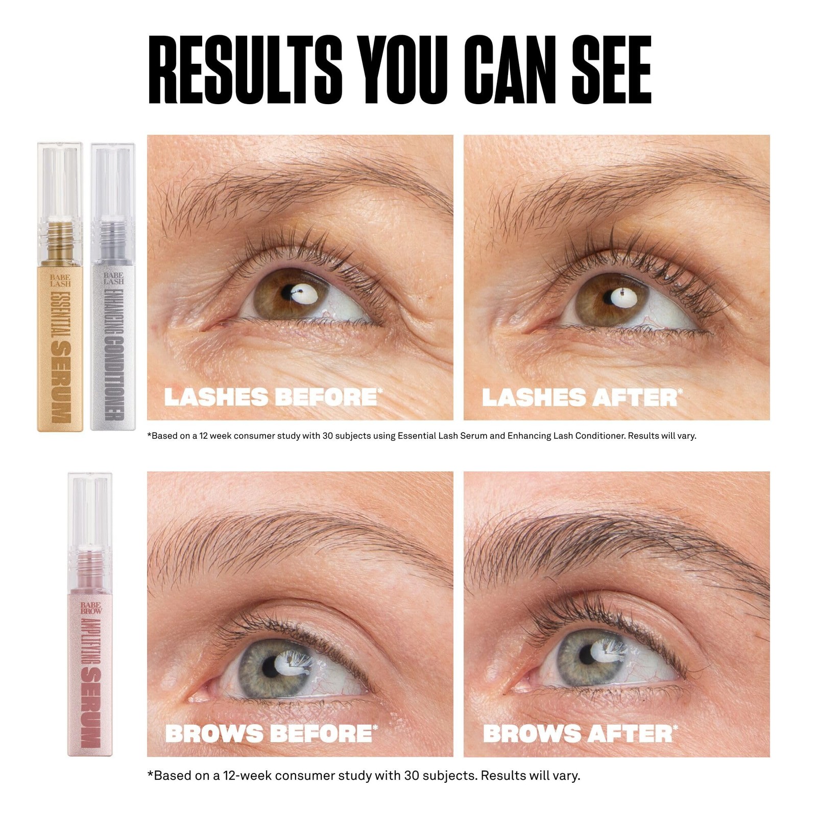 Babe Original Triple Threat Mini Set Includes Babe Lash Essential Serum