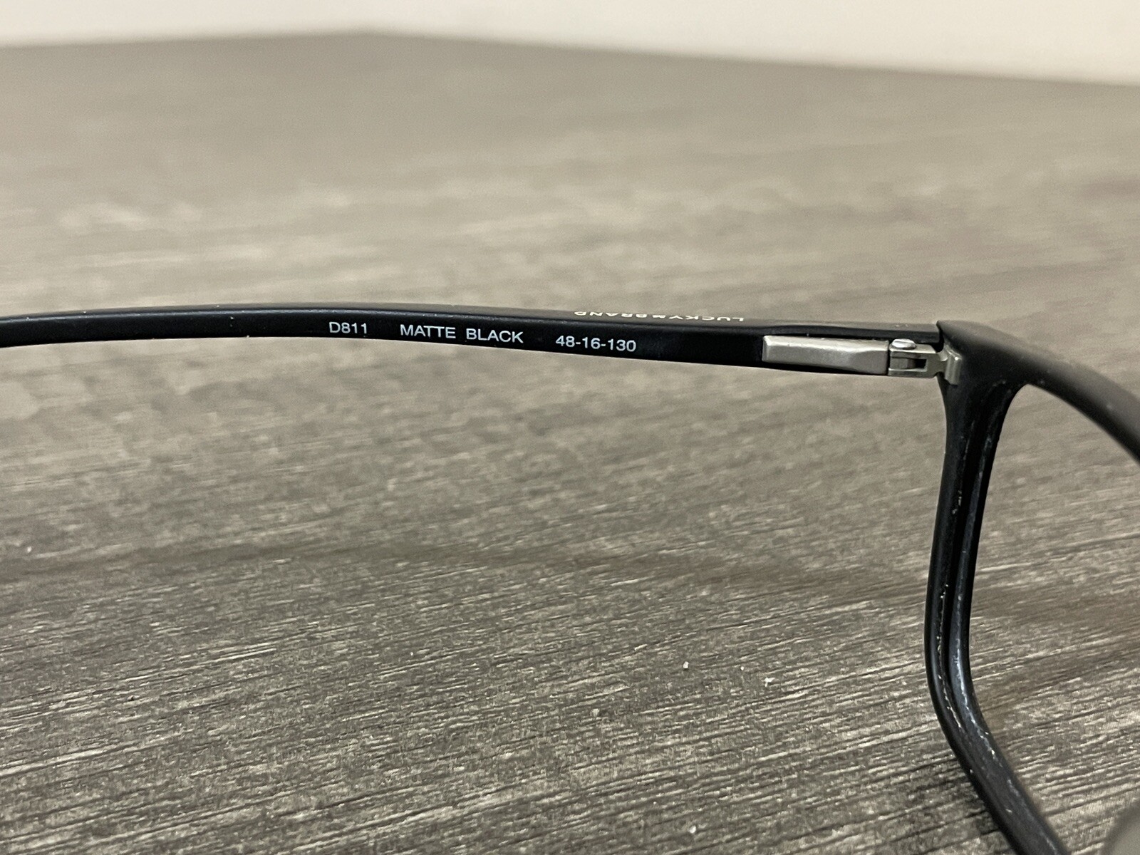 Lucky Brand Glasses FRAMES ONLY D811 Adult Unisex Flex Hinges Black 48-16-130