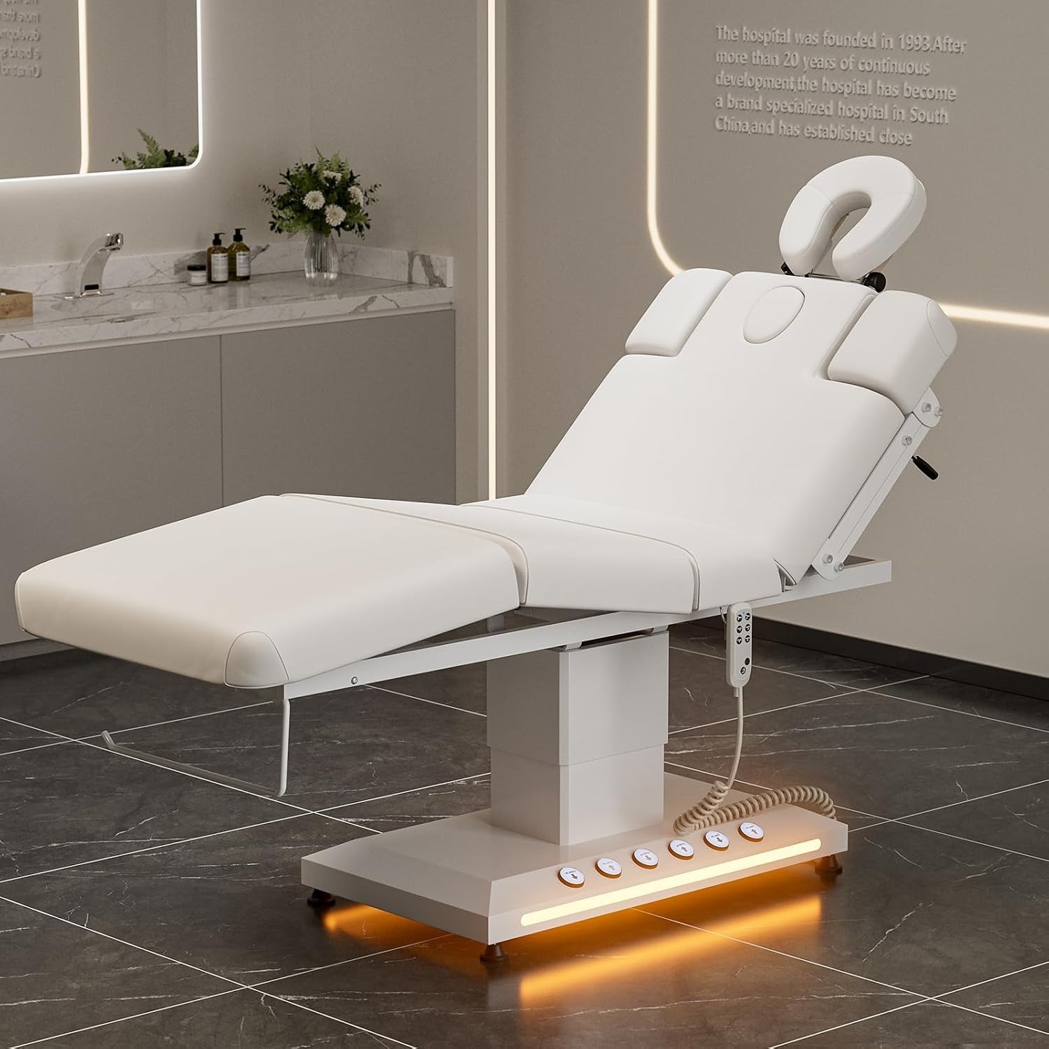 Professional Full Electric Spa Massage Treatment Table, Medical Bed with Inde…