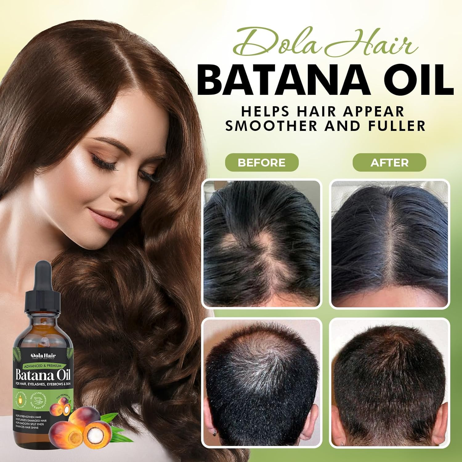 Batana Oil for Hair Growth Organics Pure Batana Hair Oil 100% Natural Batana Oil